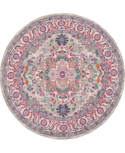Nourison Home Passion Psn20 8'x8' Round Area Rug In Multi