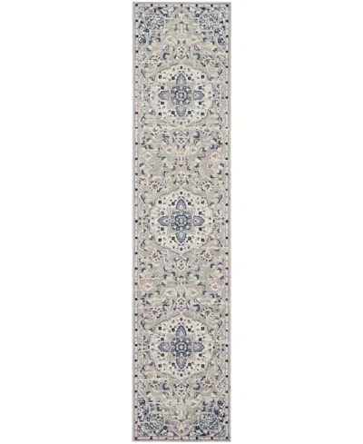 Nourison Home Passion Psn22 2'2"x10' Runner Area Rug In Gray,beige
