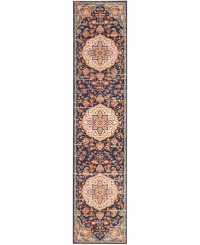 Nourison Home Passion Psn22 2'2"x10' Runner Area Rug In Navy,multi