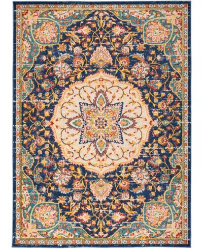 Nourison Home Passion Psn22 5'3"x7'3" Area Rug In Navy,multi