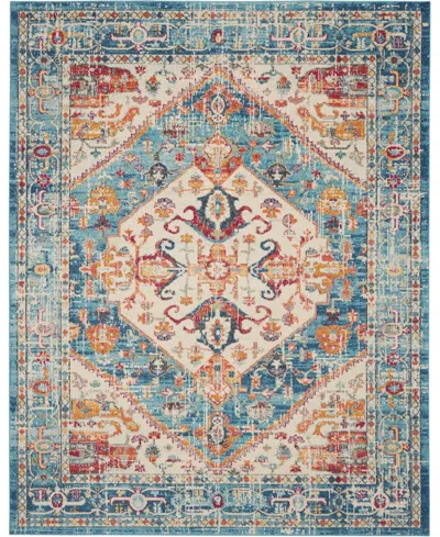 Nourison Home Passion Psn23 6'7"x9'6" Area Rug In Ivory,mist
