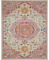 Nourison Home Passion Psn25 8'x10' Area Rug In Ivory,pink