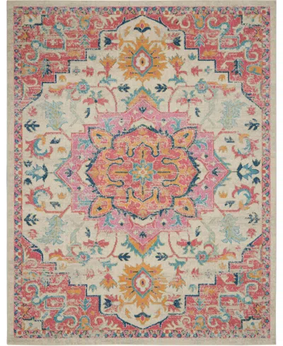 Nourison Home Passion Psn25 8'x10' Area Rug In Ivory,pink