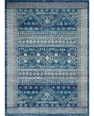 Nourison Home Passion Psn27 5'3"x7'3" Area Rug In Blue
