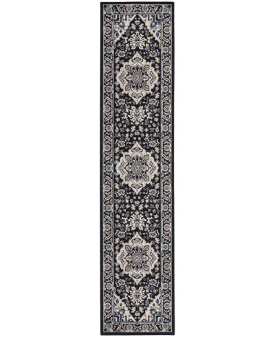 Nourison Home Passion Psn33 2'2"x10' Runner Area Rug In Black