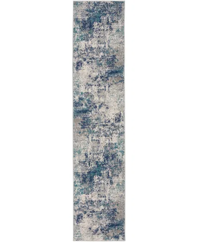 Nourison Home Passion Psn36 2'2"x10' Runner Area Rug In Ivory,teal