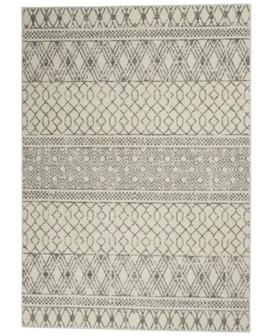 Nourison Home Passion Psn43 5'3"x7'3" Area Rug In Ivory,gray