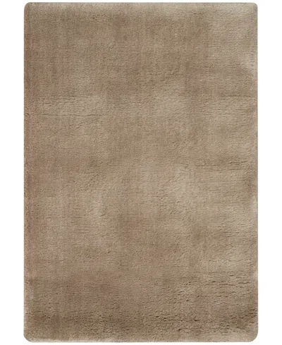 Nourison Home Plush Cloud Plc01 2'x3' Area Rug In Taupe