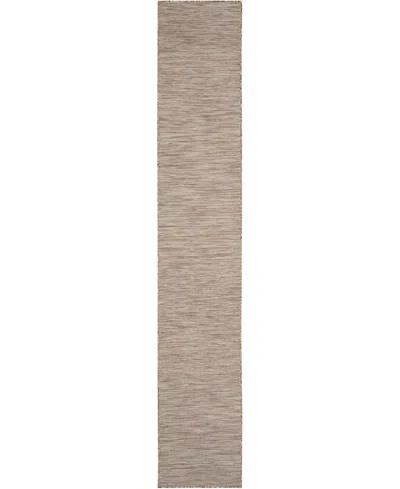 Nourison Home Positano Pos01 2'2"x12' Runner Area Rug In Beige