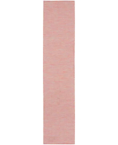 Nourison Home Positano Pos01 2'2"x12' Runner Area Rug In Multi,pink