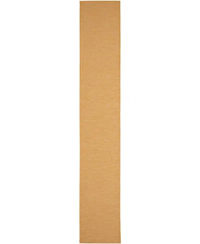 Nourison Home Positano Pos01 2'2"x12' Runner Area Rug In Yellow
