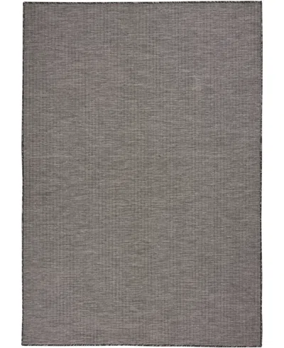 Nourison Home Positano Pos01 4'x6' Area Rug In Charcoal