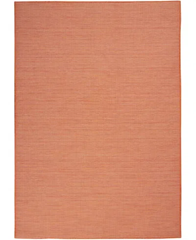Nourison Home Positano Pos01 5'x7' Area Rug In Terracotta