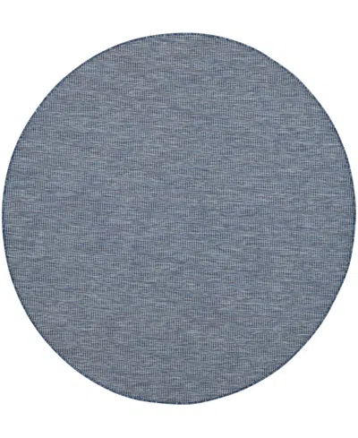 Nourison Home Positano Pos01 6'x6' Round Area Rug In Blue