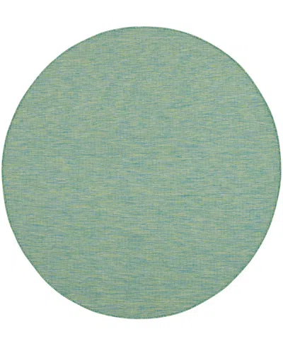 Nourison Home Positano Pos01 6'x6' Round Area Rug In Blue,green