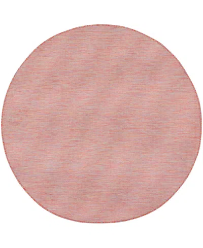 Nourison Home Positano Pos01 6'x6' Round Area Rug In Multi,pink