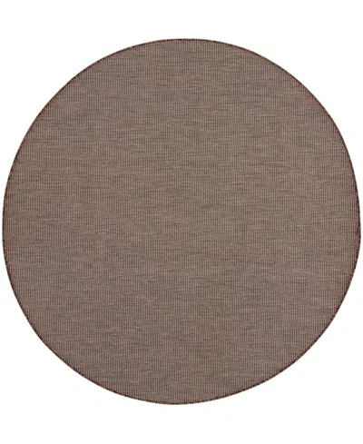 Nourison Home Positano Pos01 6'x6' Round Area Rug In Taupe