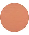 Nourison Home Positano Pos01 6'x6' Round Area Rug In Terracotta