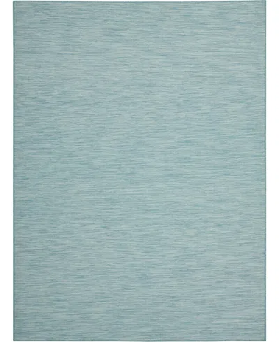 Nourison Home Positano Pos01 8'x10' Area Rug In Aqua