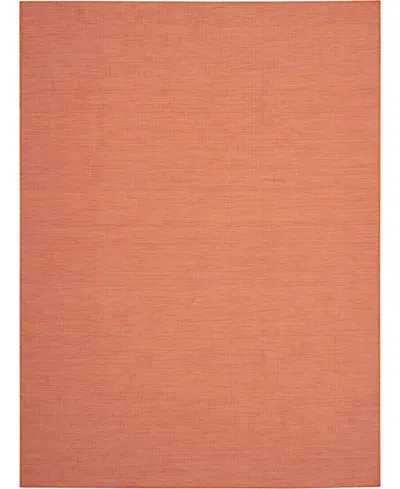 Nourison Home Positano Pos01 7'x10' Area Rug In Terracotta