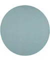 Nourison Home Positano Pos01 8'x8' Round Area Rug In Aqua