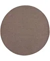 Nourison Home Positano Pos01 8'x8' Round Area Rug In Taupe