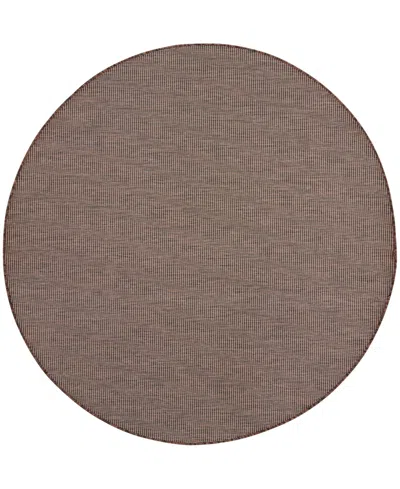 Nourison Home Positano Pos01 8'x8' Round Area Rug In Taupe