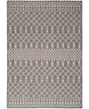 Nourison Home Positano Pos02 4'x6' Area Rug In Charcoal