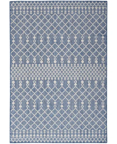 Nourison Home Positano Pos02 5'x7' Area Rug In Blue