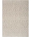 Nourison Home Positano Pos02 5'x7' Area Rug In Silver