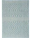 Nourison Home Positano Pos02 6'x9' Area Rug In Aqua
