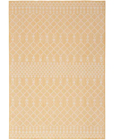 Nourison Home Positano Pos02 6'x9' Area Rug In Yellow