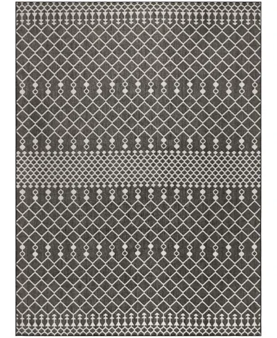 Nourison Home Positano Pos02 8'x10' Area Rug In Black