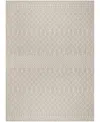 Nourison Home Positano Pos02 8'x10' Area Rug In Silver