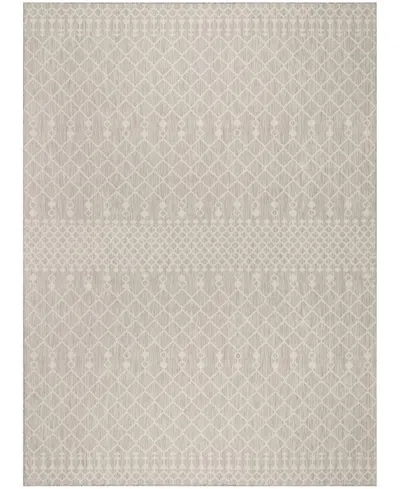 Nourison Home Positano Pos02 8'x10' Area Rug In Silver