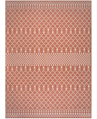 Nourison Home Positano Pos02 8'x10' Area Rug In Terracotta