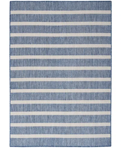Nourison Home Positano Pos03 7'x10' Area Rug In Navy,ivory