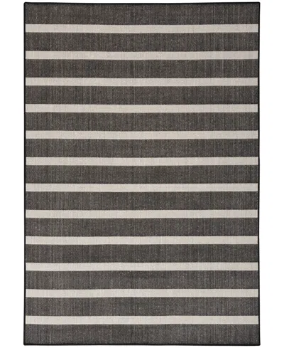 Nourison Home Positano Pos03 7'x10' Area Rug In Black