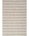 Nourison Home Positano Pos03 5'x7' Area Rug In Gray,ivory