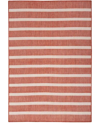 Nourison Home Positano Pos03 5'x7' Area Rug In Terracotta