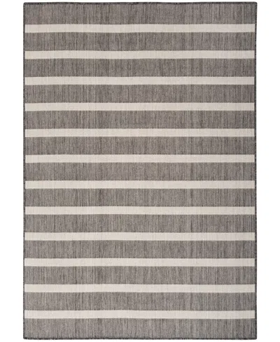 Nourison Home Positano Pos03 5'x7' Area Rug In Charcoal
