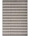 Nourison Home Positano Pos03 5'x7' Area Rug In Charcoal