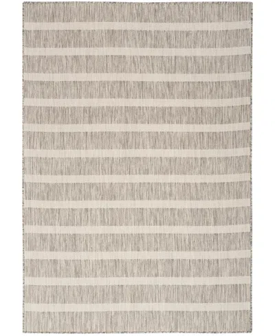 Nourison Home Positano Pos03 7'x10' Area Rug In Gray,ivory