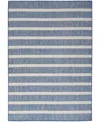 Nourison Home Positano Pos03 7'x10' Area Rug In Navy,ivory