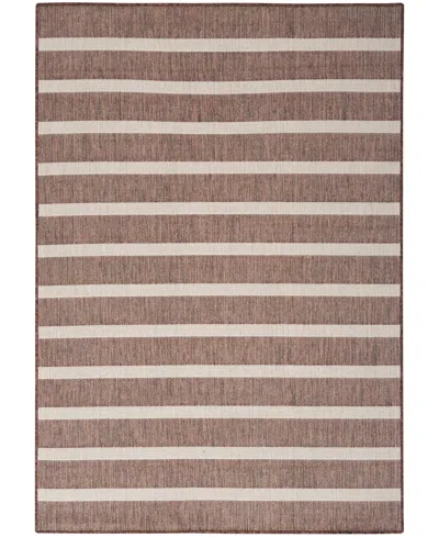 Nourison Home Positano Pos03 7'x10' Area Rug In Taupe