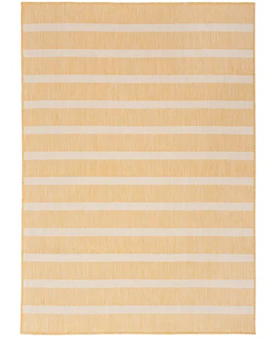 Nourison Home Positano Pos03 7'x10' Area Rug In Yellow