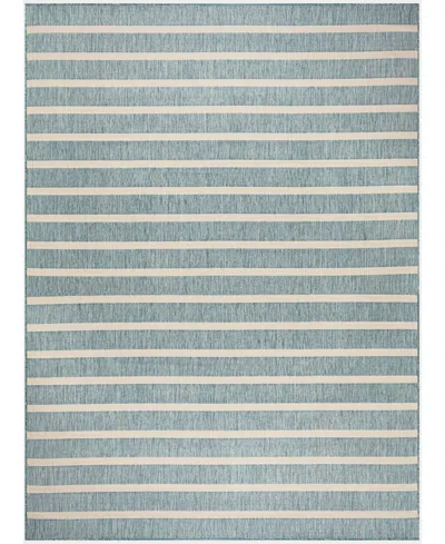 Nourison Home Positano Pos03 8'x10' Area Rug In Aqua,ivory