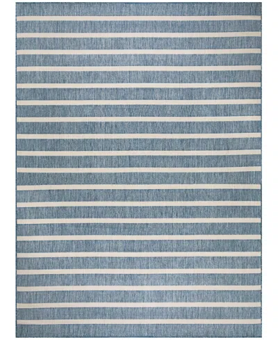 Nourison Home Positano Pos03 8'x10' Area Rug In Navy,ivory