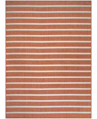 Nourison Home Positano Pos03 8'x10' Area Rug In Terracotta