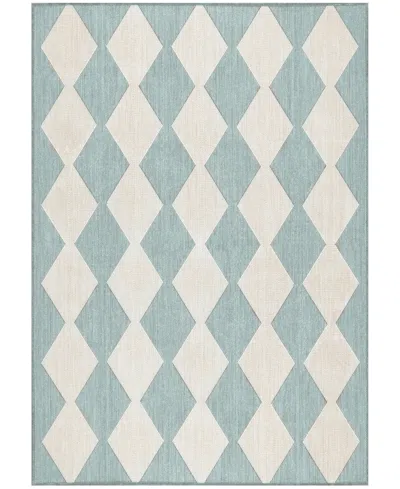 Nourison Home Positano Pos04 4'x6' Area Rug In Aqua